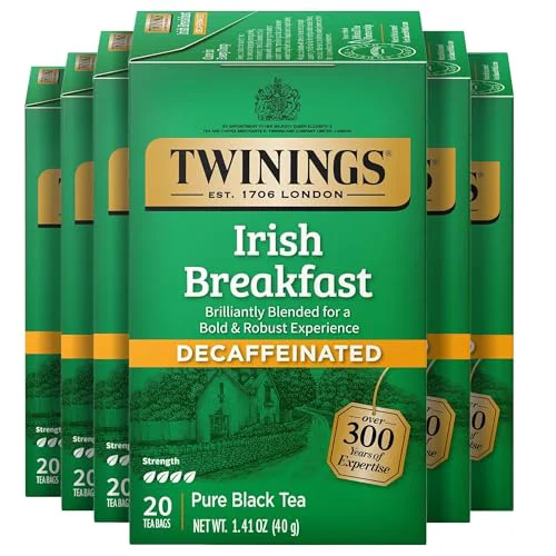 Casual Decaffeinated Irish Breakfast Black Tea Bags 120 Count High-Grade