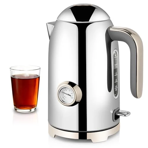 User-Friendly 57oz Electric Kettle with Thermometer Official