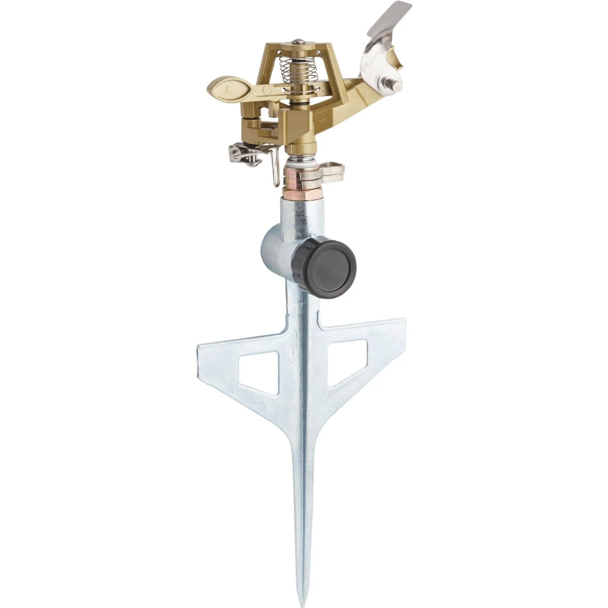 Dependable Garden Metal 5600 Sq. Ft. T-Spike Impulse Sprinkler Elegant