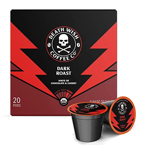 Elegant Dark Roast Single Serve Coffee Pods 20 Count Fine Crafted