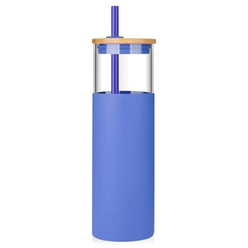 Top-Quality 32 oz Glass Tumbler with Lids and Straws Carefully Designed