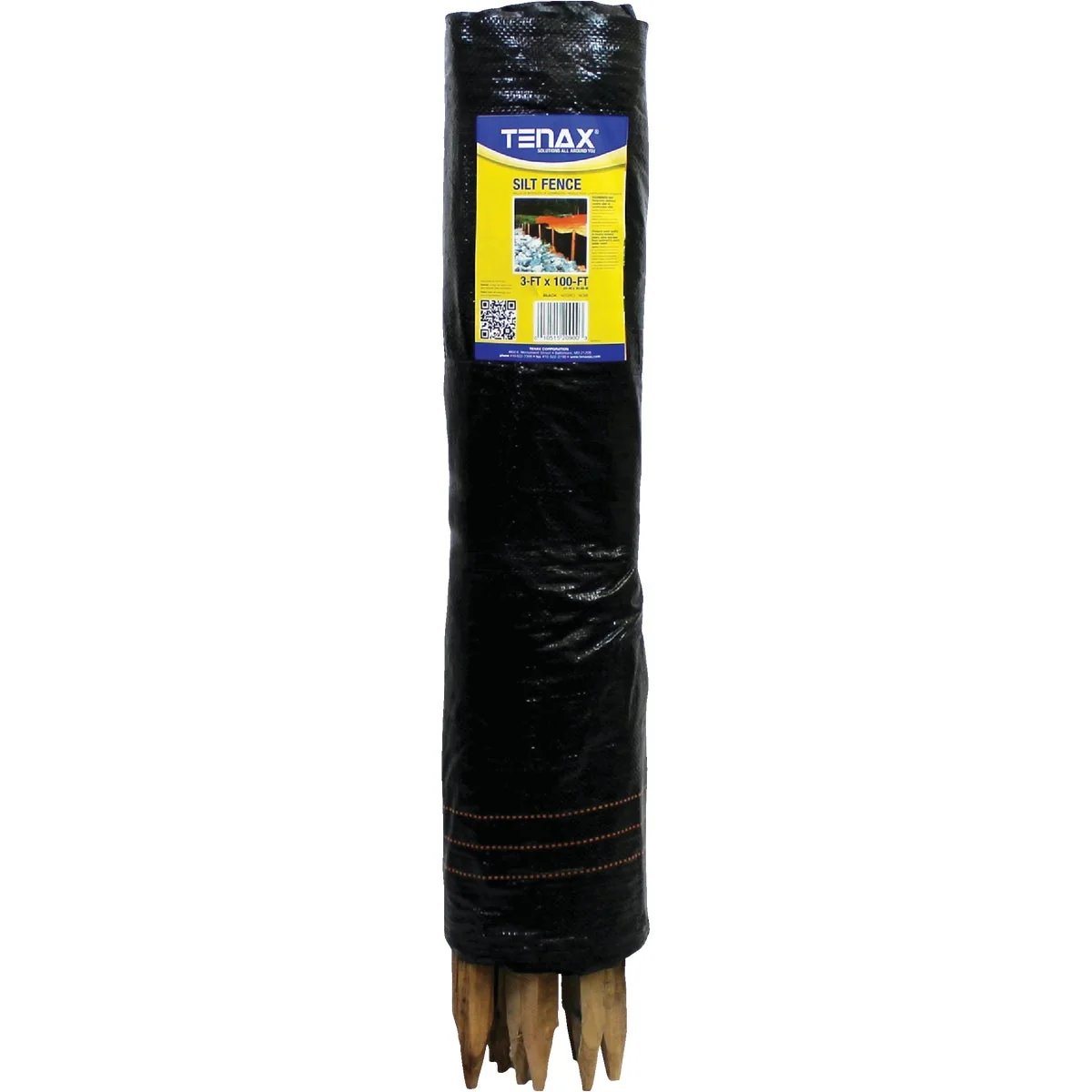 Superior Tenax 3 Ft. H. x 100 Ft. L. Preassembled Black Woven Geotextile Silt Fence Healthy
