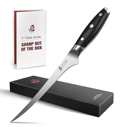 Breathable Fillet Knife 7 Inch Professional Fish Boning Knife for Trimming Meat Poultry Classic