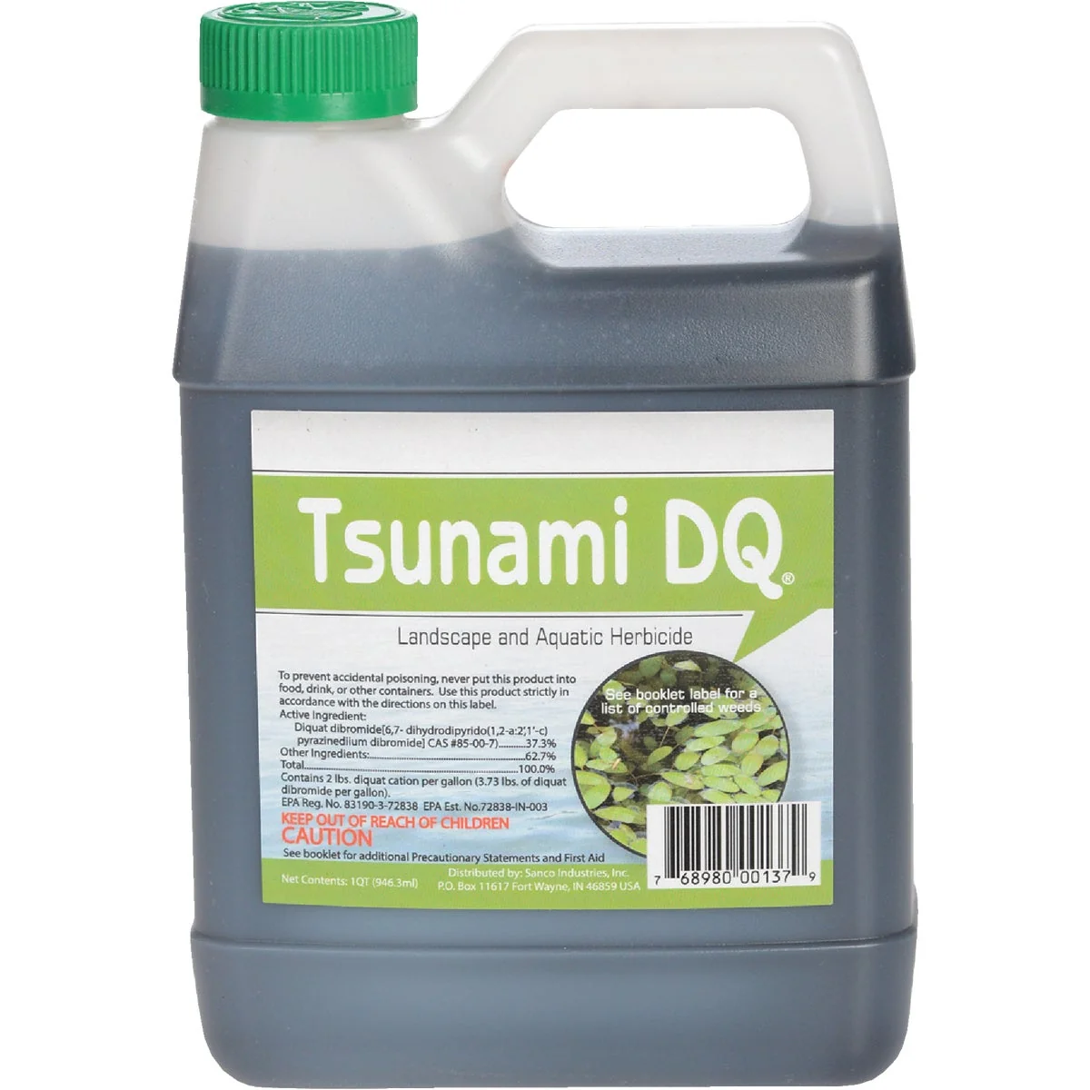 Carefully Designed Tsunami DQ 1 Qt. Liquid 2 to 8 Qt. Acre Coverage Area Pond Weed Control Minimalist