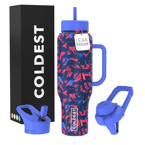 Relaxed Coldest Tumbler with Handle and Straw Artisan