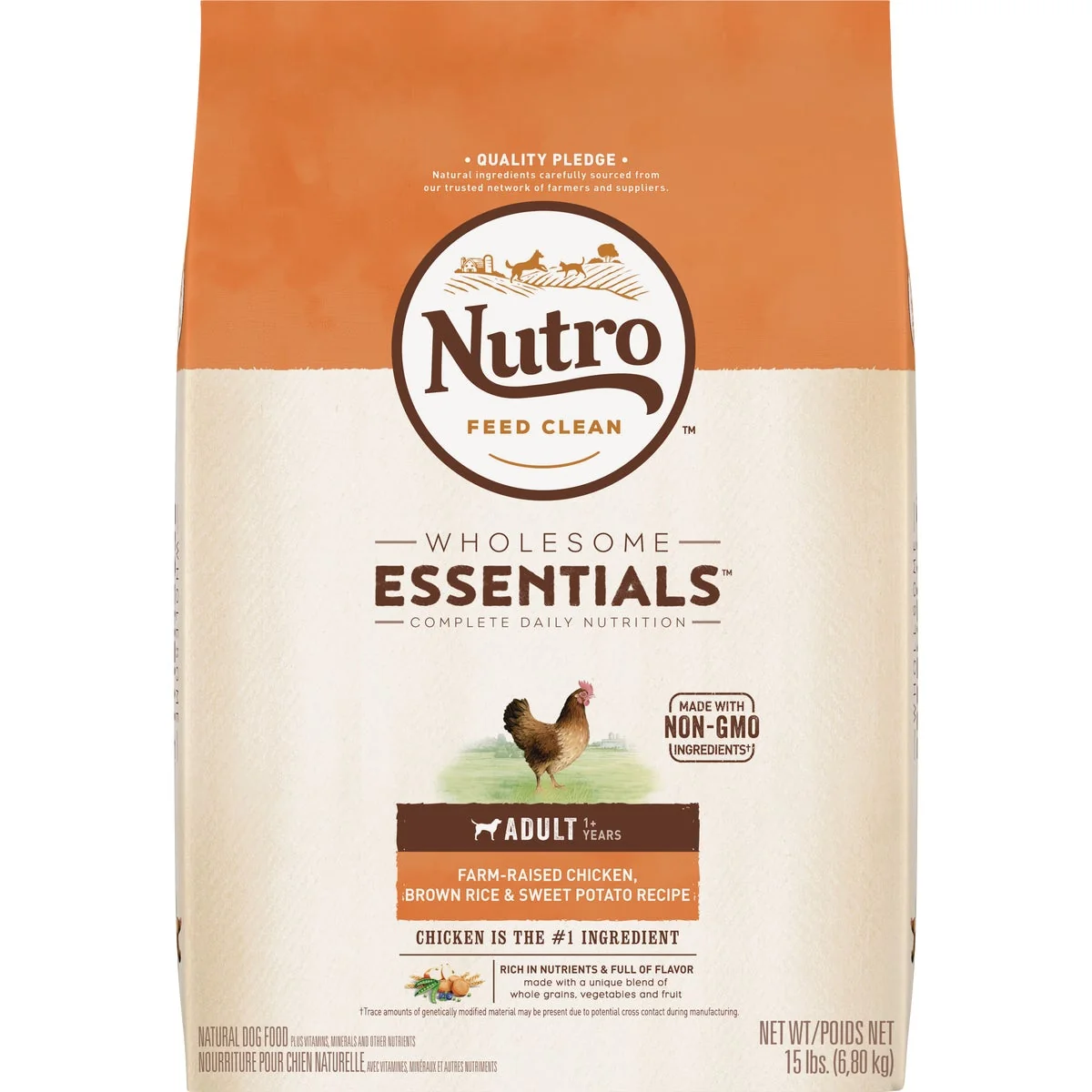 Natural Nutro Wholesome Essentials 13 Lb. Chicken Brown Rice Sweet Potato Adult Dry Dog Food Lightweight
