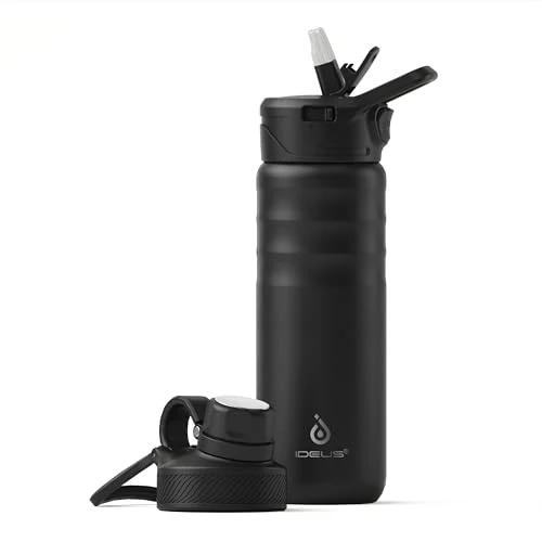 User-Friendly 24oz Stainless Steel Insulated Bottle with 2 Leak Secure