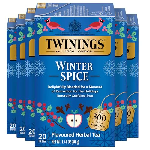 Unique Winter Spice Camomile Apple Spiced Herbal Tea Bags 120 Count Trendy