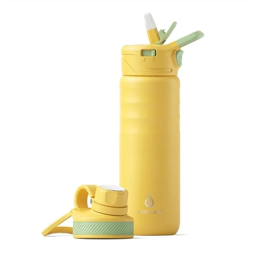 Reusable 24oz Stainless Insulated Bottle with 2 Leak Healthy