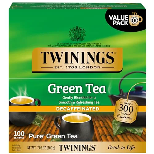 Casual Decaffeinated Green Tea Bags 100 Count Original Design