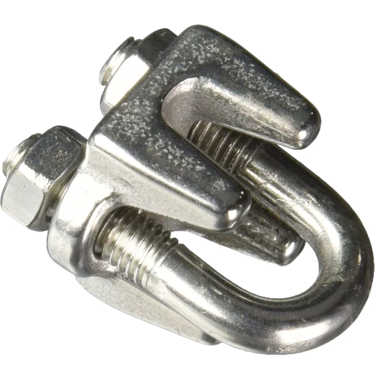 Reusable Campbell 3 16 In. Polished Stainless Steel Cable Clip Selected