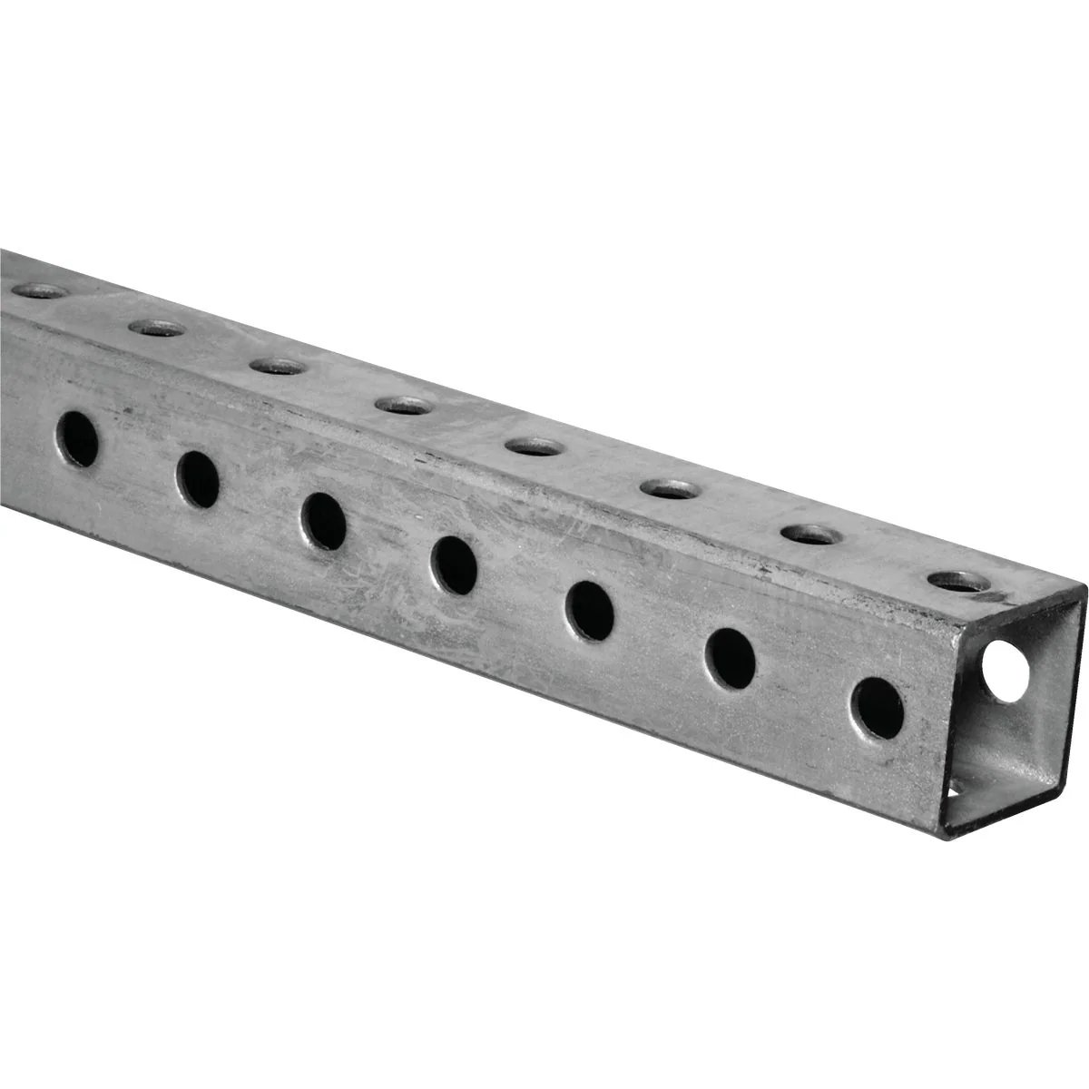 Artisan HILLMAN Steelworks 1-1 2 In. x 3 Ft. Steel Perforated Square Tube Responsible