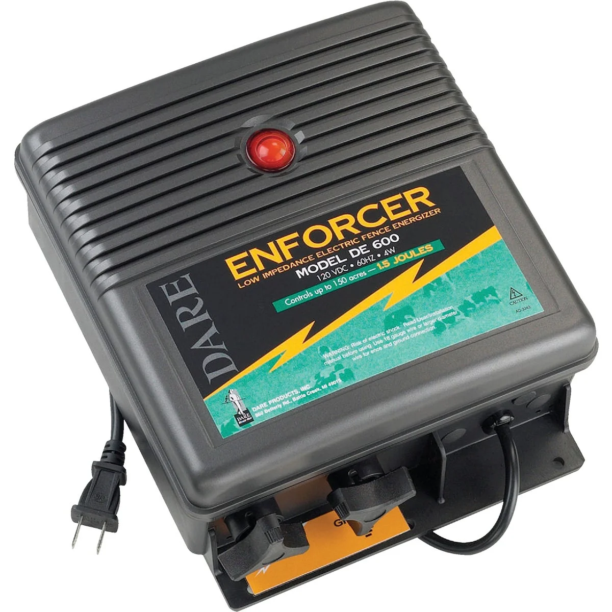 Solid Dare Enforcer 150-Acre Electric Fence Charger Refined