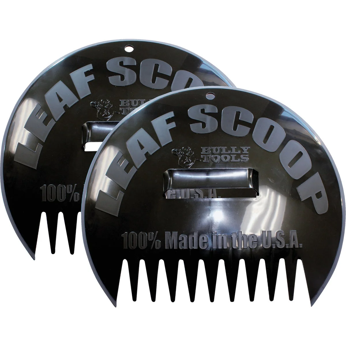 Superior Bully Tools 14.5 In. Plastic Scoop Leaf Rake 9-Tine Casual