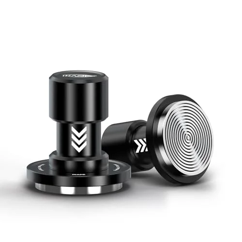 Easy-to-Use 45.5MM V6 Impact Espresso Tamper with Sound Feedback Detailed