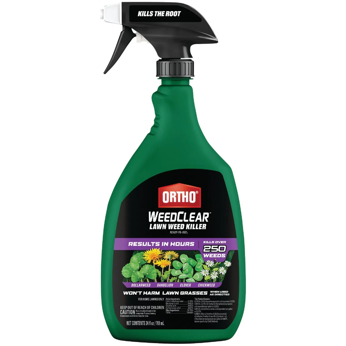 Elegant Ortho WeedClear 24 Oz. Ready To Use Trigger Spray Southern Lawn Weed Killer High-End