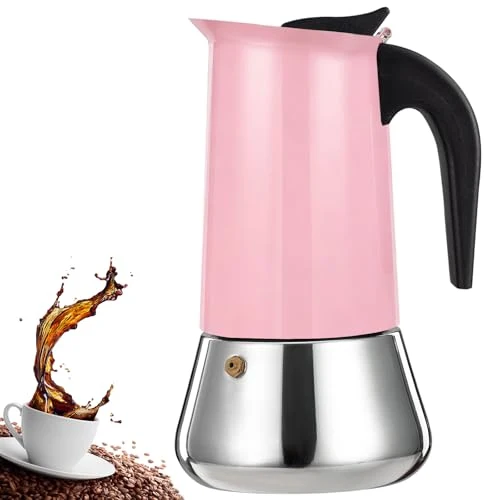 Organic 12 Cup Stovetop Espresso Maker Stainless Steel Moka Pot Stove Top Percolator Italian Coffee Makers Capable Mocha Greca Machine Cafe Classic Induction Cookers for Home and Camping 600ml 20oz Outstanding