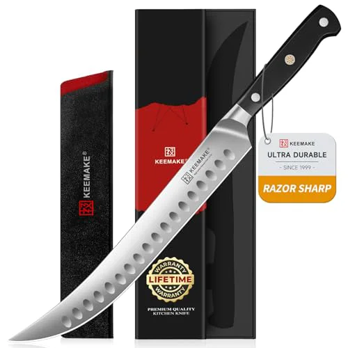 Secure 10 Inch Butcher Knife for BBQ and Brisket Premium