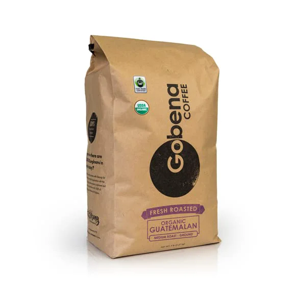 Fast Coffee 5lb Fair Trade Organic Guatemalan Ground Medium Roast 80 Ounce Refined