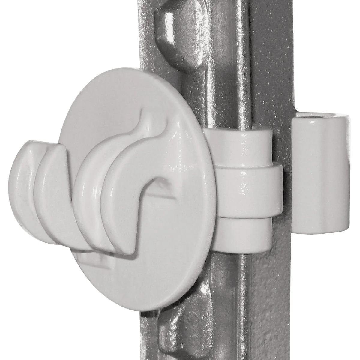 Effective Dare Snap-On White Polyethylene T-Post Electric Fence Insulator 25-Pack Lightweight