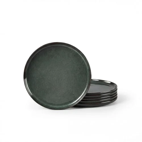 High-Performance Ceramic 7.9 Inch Porcelain Dessert Plates Set of 6 Versatile