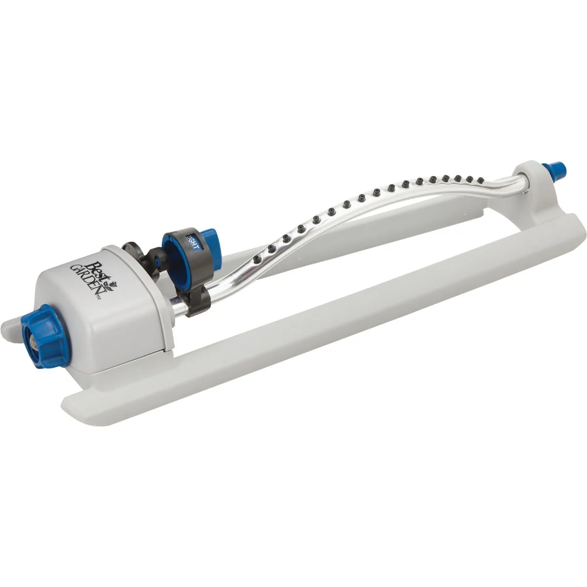 Reusable Garden Poly 3000 Sq. Ft. Blue Gray Oscillating Sprinkler Trusted