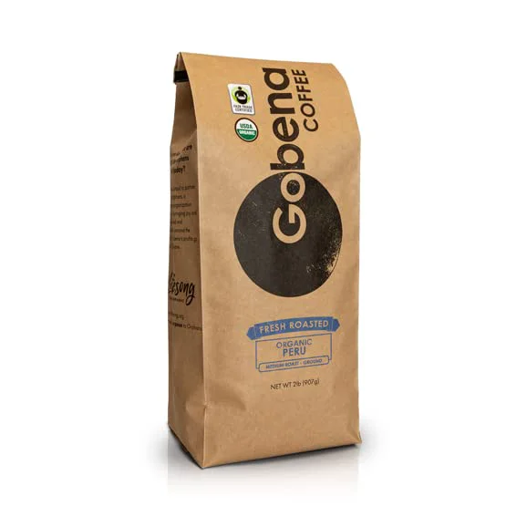 Responsible Coffee 2lb Fair Trade Organic Peruvian Ground Medium Roast 32 Ounce Specialty