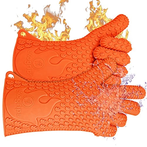 Fine Crafted Ekogrips Premium Heat Resistant BBQ Grilling Gloves for Indoor and Outdoor Cooking 2 Count Superior