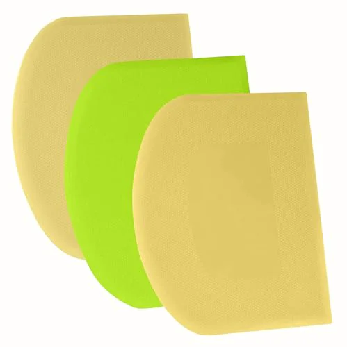 Soft Dough Scraper Bench Scraper 3 Count Premium Material
