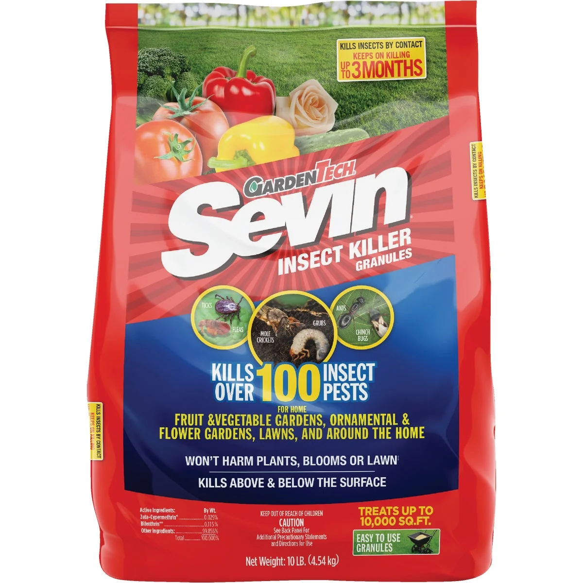 Flexible Garden Tech Sevin 10 Lb. Ready To Use Granules Lawn Insect Killer Fine Crafted