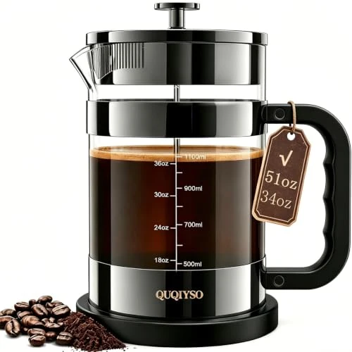 Premium French Press Coffee Maker 51oz Responsible