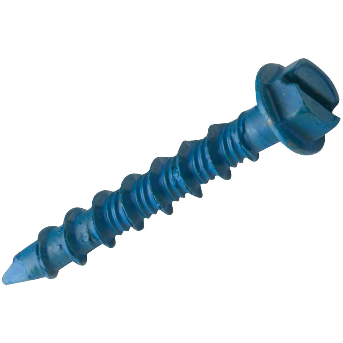Green Tapcon 3 16 In. x 1-1 4 In. Slotted Hex Washer Concrete Screw Anchor 8 Ct. Sophisticated