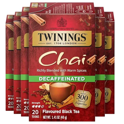 Breathable Decaffeinated Chai Spiced Black Tea Bags 120 Count Premium Material