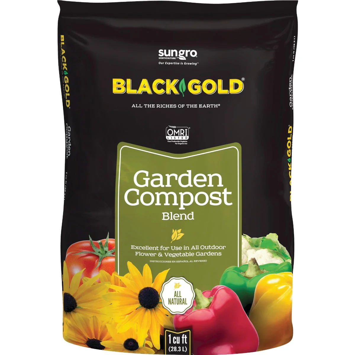 Comfortable Black Gold 1 Cu. Ft. 30 Lb. Organic Lawn Garden Compost Next-Generation
