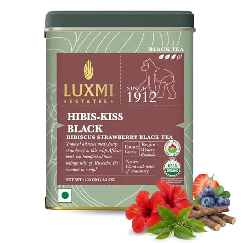 Enhanced Estates Hibiscus Black Tea 3.48 Ounce Refined