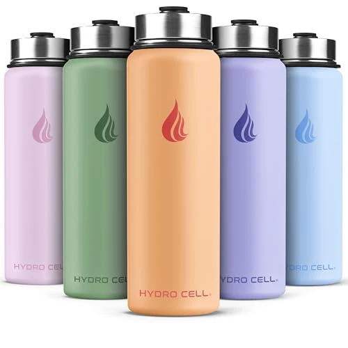 Classic Stainless Steel Insulated Water Bottle with Straw Stylish