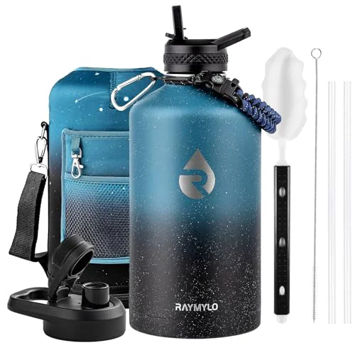 Fine Crafted One Gallon Water Bottle Insulated 128 oz Safe