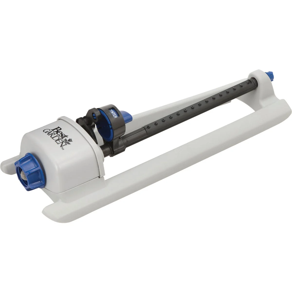 Reusable Garden Poly 2800 Sq. Ft. Blue Gray Oscillating Sprinkler Clean