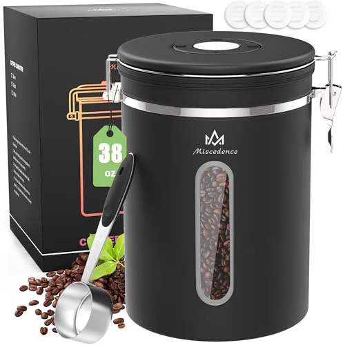 Trendy 38OZ Airtight Coffee Canister with Lid Dependable