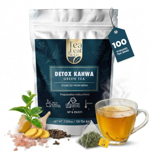 Classic Detox Kahwa Green Tea Loose Leaf 3.53 Ounce Top-Quality