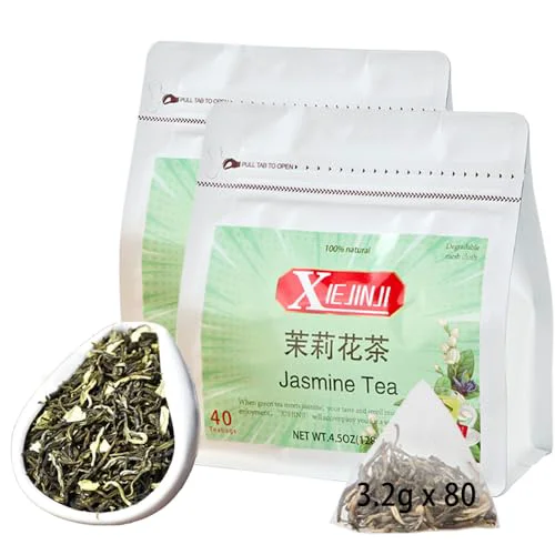 Optimized Jasmine Tea Premium Jasmine Green Teabags 80 Count Relaxed
