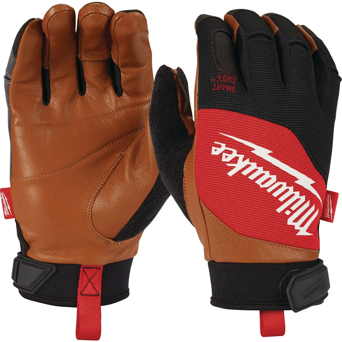 Detailed Milwaukee Unisex Large Leather Performance Work Glove Breathable