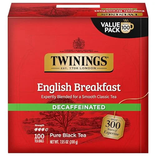 Next-Generation Decaffeinated English Breakfast Black Tea Bags 100 CT Box 100 Count Easy-to-Use