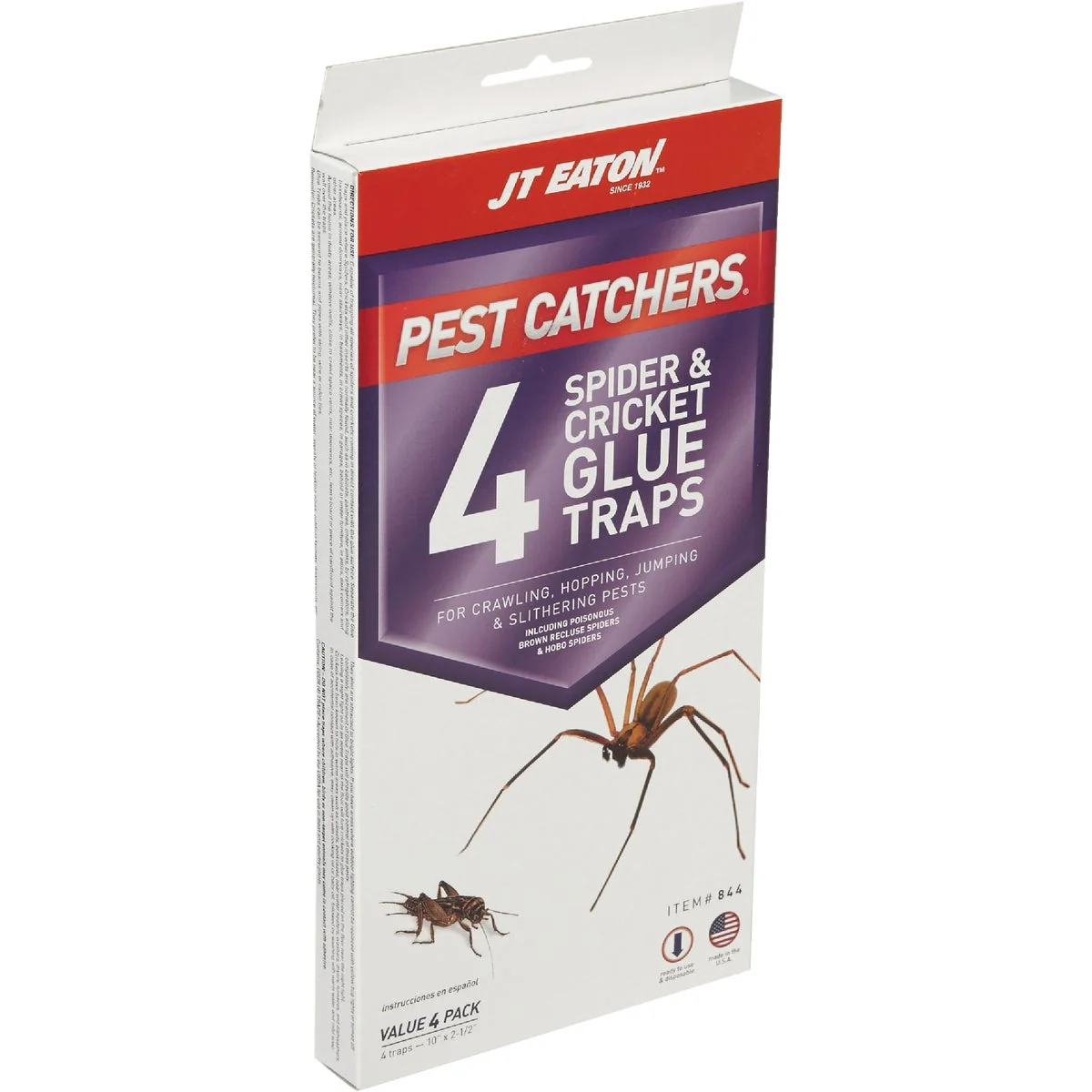 Innovative JT Eaton Pest Catchers Indoor Glue Cricket Spider Trap 4-Pack Carefully Designed