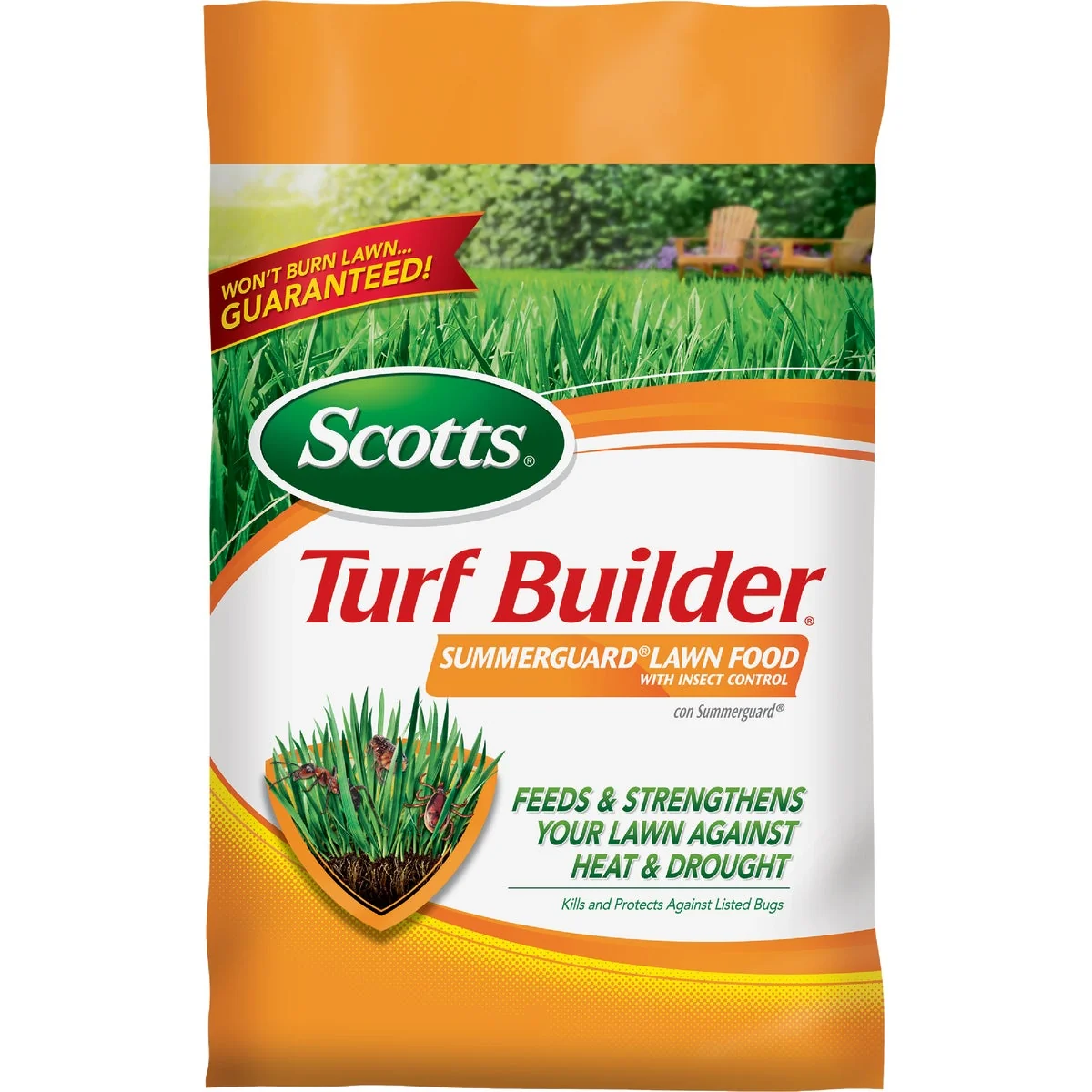 Reliable Scotts Turf Builder SummerGuard 13.35 Lb. 5000 Sq. Ft. 20-0-8 Lawn Fertilizer with Insecticide Durable