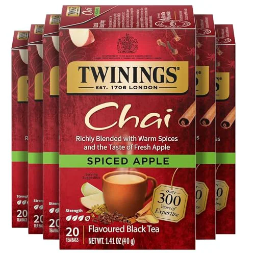 Efficient Spiced Apple Chai Black Tea Bags 120 Count Solid