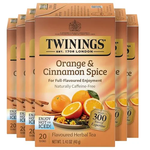 Exclusive Orange Cinnamon Spice Herbal Tea Bags 120 Count Artisan