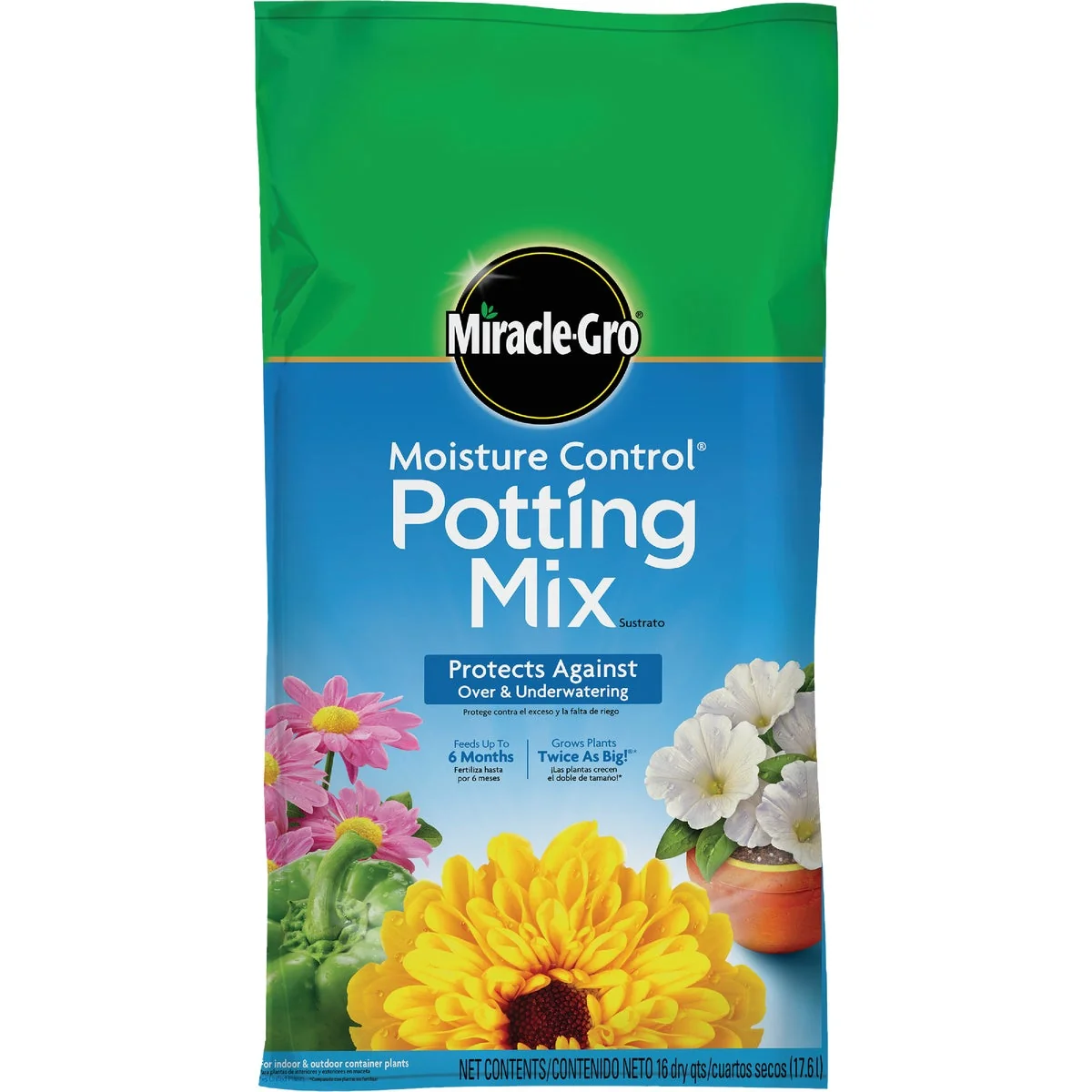 Outstanding -Gro Moisture Control 16 Qt. 13 Lb. Indoor Outdoor Potting Soil Smart