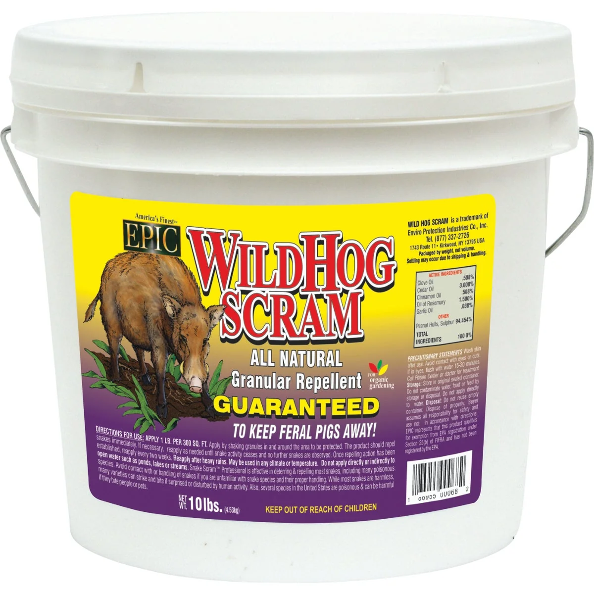 Soft Wild Hog Scram 10 Lb. Granular Wild Hog Repellent Original Design