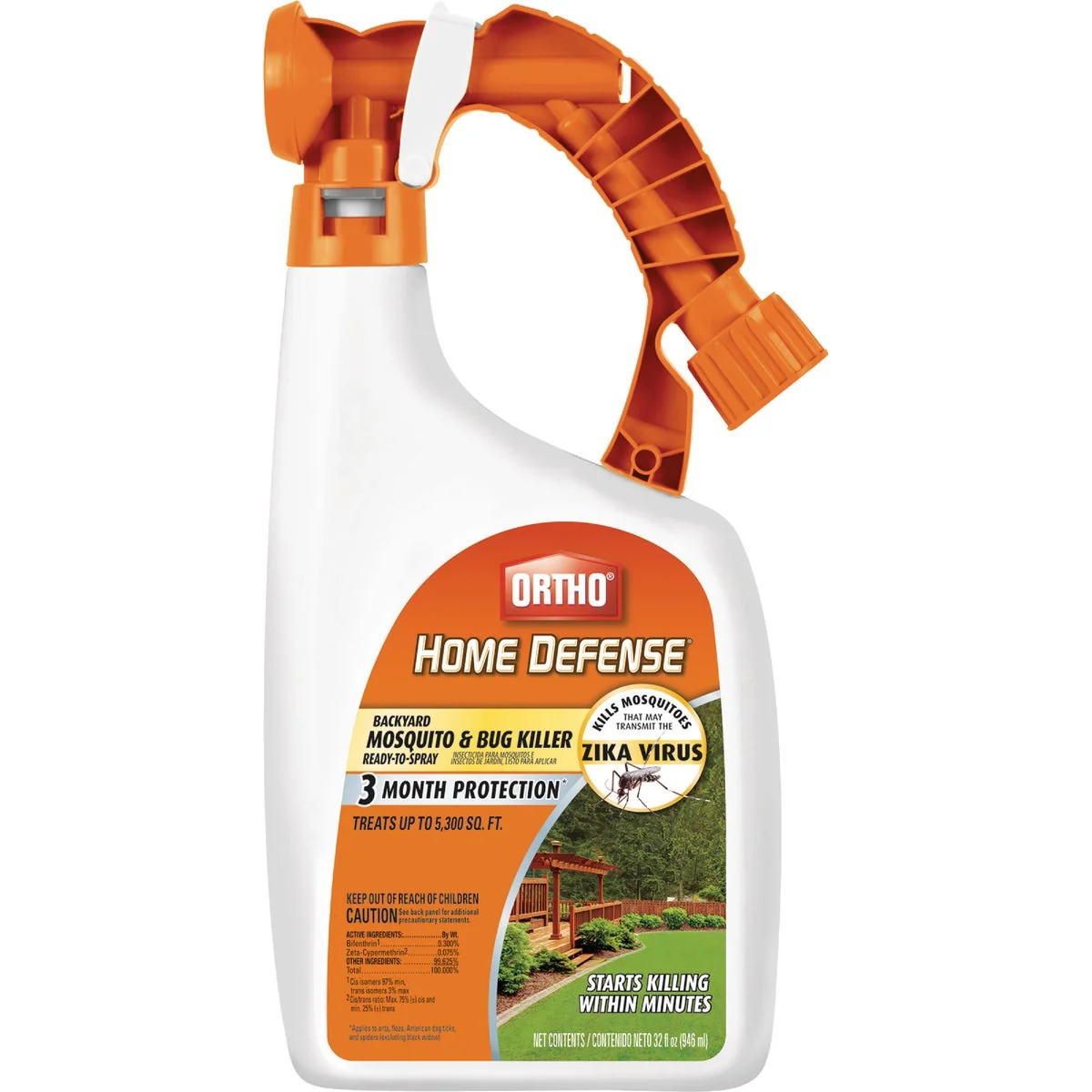Elegant Ortho Home Defense 32 Oz. Ready To Spray Hose End Backyard Mosquito Bug Killer Trusted